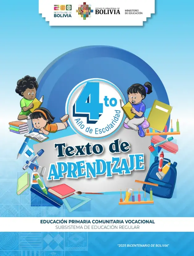 Texto de Aprendizaje Cuarto de Primaria 2025 COMPLETO